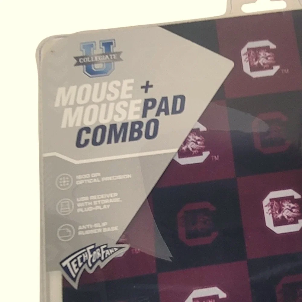 South Carolina‎ Gamecocks Wireless Mouse and Mousepad Combo SOAR NCAA-MMP3 New